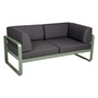 Fermob 2-Sitzer Club-Sofa 'Bellevie'  Kaktus 82,  Graphitgrau A3