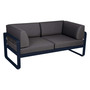 Fermob 2-Sitzer Club-Sofa 'Bellevie'  Abyssblau 92,  Graphitgrau A3