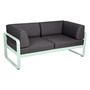 Fermob 2-Sitzer Club-Sofa 'Bellevie'  Gletscherminze A7	,  Graphitgrau A3