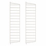 String Furniture Wall Panels / Pack 2 Beige, H: 75 cm, T: 20 cm