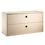 String Furniture Cabinet with Drawers Esche, B: 78 cm, T: 30 cm