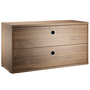 String Furniture Cabinet with Drawers Nussbaum, B: 78 cm, T: 30 cm