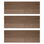 String Furniture Shelves / Pack 3 Nussbaum, B: 58 cm, T: 30 cm