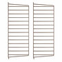 String Furniture Wall Panels / Pack 2 Braun, H: 75 cm, T: 30 cm