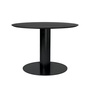 Gubi Esstisch 'Gubi 2.0'  Ø: 110 cm, Black Stained Ash Semi Matt Lacquered, Black
