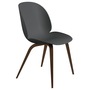 Gubi  Stuhl 'Beetle Dining' Smoked Oak Matt Lacquered, Black, Kunststoffgleiter