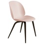 Gubi  Stuhl 'Beetle Dining' Black Stained Beech Semi Matt Lacquered, Sweet Pink, Kunststoffgleiter