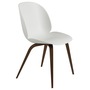 Gubi  Stuhl 'Beetle Dining' Smoked Oak Matt Lacquered, Alabaster White, Kunststoffgleiter