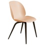 Gubi  Stuhl 'Beetle Dining' Black Stained Beech Semi Matt Lacquered, Amber Brown, Kunststoffgleiter