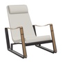 Vitra Sessel 'Cité' Gleiter für Teppichböden, Creme 01, Tiefschwarz