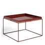 Hay Tray Table Chocolate Hochglanz, B: 60 cm / T: 60 cm / H: 39 cm 