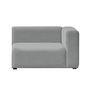 Hay Living Mags Soft End Module with right armrest B: 102 cm , Armlehne klassisch hoch, Telegrau 1 116 - Hallingdal