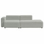Hay Living Mags Soft Chaise Longue Short Left End B: 102 cm , Armlehne niedrig, Weissgrau 110 - Hallingdal
