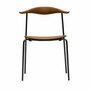Carl Hansen & Søn Stuhl 'CH88T Eiche rauchfarbiges Öl, Schwarz pulverbeschichtet