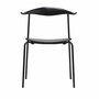 Carl Hansen & Søn Stuhl 'CH88T Eiche Black lackiert, Schwarz pulverbeschichtet