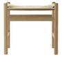 Carl Hansen & Søn Hocker 'CH53' Buche klarlack, Papierkordel Natur, H: 39 cm
