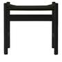 Carl Hansen & Søn Hocker 'CH53' Eiche Black lackiert, Papierkordel Schwarz, H: 39 cm