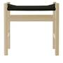 Carl Hansen & Søn Hocker 'CH53' Buche geseift, Papierkordel Schwarz, H: 39 cm