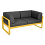 Fermob 2-Sitzer Club-Sofa 'Bellevie' Honig C6, Graphitgrau A3