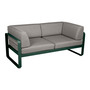 Fermob 2-Sitzer Club-Sofa 'Bellevie' Zederngrün 02, Taupe Grau B8