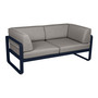 Fermob 2-Sitzer Club-Sofa 'Bellevie' Abyssblau 92, Taupe Grau B8
