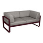 Fermob 2-Sitzer Club-Sofa 'Bellevie' Schwarzkirsche B9, Taupe Grau B8
