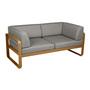 Fermob 2-Sitzer Club-Sofa 'Bellevie' Lebkuchen D2, Taupe Grau B8