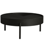 Woud Arc Coffee Table Eschenholz schwarz lackiert, Ø: 89 cm