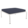 Houe Ottomane 'Avon' Muted White 08, Indigo 53 - Sunbrella Heritage