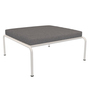 Houe Ottomane 'Avon' Muted White 08, Slate 64 - Sunbrella Heritage