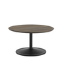 Muuto Soft Coffee Table Eiche dunkel geölt / Schwarz, Ø: 75 cm
