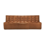 Ethnicraft N701 Modulsofa 3-Sitzer 3-Sitzer / B: 210 cm, Old Saddle - Anilinleder