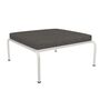 Houe Ottomane 'Avon' Muted White 08, Dark grey 98 - Sunbrella Basic