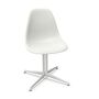 Vitra Eames Plastic Side Chair DSL von Vitra 85 Cotton white RE, Weiss 04 pulverbeschichtet (glatt), Filzgleiter basic dark für Hartboden 05