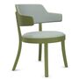 Horgenglarus Pop-Up Seley Lounge Monochrom mit Sitz- und Rückenpolster von horgenglarus Filzgleiter, Buche Olive Antikmatt BD440AM - Rohi Cento Ray