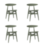 Carl Hansen & Søn Bunter Stuhl 'CH33T' Buche Natural Olive Green