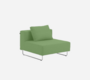 Softline Ohio Sofa-Einzelelemente-Felt Melange - 848 Green