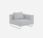Softline Ohio Sofa-Eckelemente-Felt Melange - 612 Light Grey