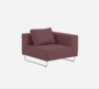 Softline Ohio Sofa-Eckelemente-Felt Melange - 651 Eggplant