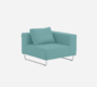 Softline Ohio Sofa-Eckelemente-Felt Melange - 652 Turquoise