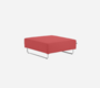 Softline Ohio Hocker/Ottomane-Felt Melange - 650 Light Red