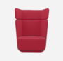 Softline Basket Sessel mit hohem Rücken - Felt - 588 Red