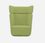 Softline Basket Sessel mit hohem Rücken - Felt - 579 Green