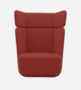 Softline Basket Sessel mit hohem Rücken - Felt Melange - 297 Dark Red