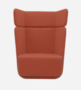 Softline Basket Sessel mit hohem Rücken - Felt Melange - 298 Red