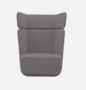 Softline Basket Sessel mit hohem Rücken - Vision - 399 Grey Blue