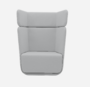 Softline Basket Sessel mit hohem Rücken - Vision - 457 Light Grey