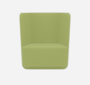 Softline Basket Sessel mit niedrigem Rücken - Felt - 579 Green