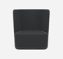 Softline Basket Sessel mit niedrigem Rücken - Felt - 636 Black