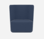 Softline Basket Sessel mit niedrigem Rücken - Felt Melange - 289 Dark Blue